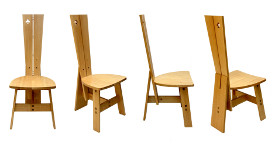 Oak dining chair